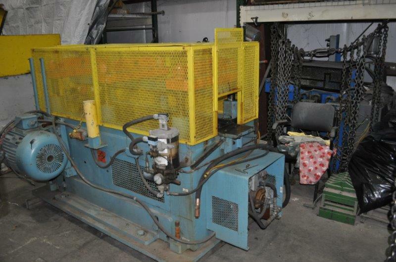 50 TON TISHKEN CUT OFF PRESS 72″ x 32″ BED AREA 20″ BETWEEN POSTS FB 30″ BETWEEN
