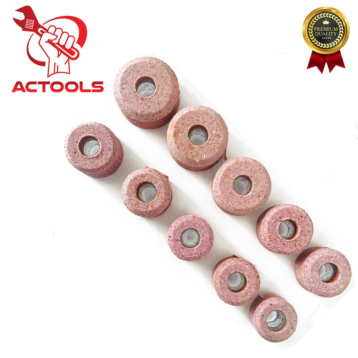 Sioux Valve Seat Pink Grinding Wheels Set 10 Pcs Stone Holder Star Drive 11/16”