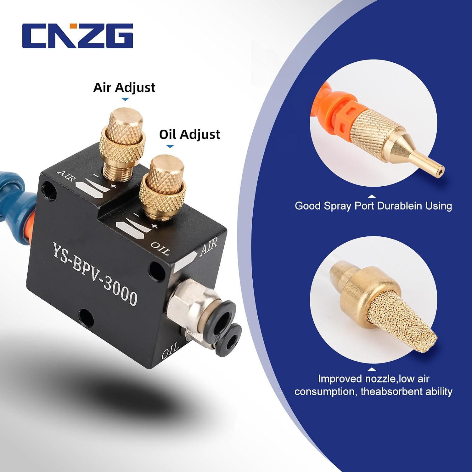 1/4 CNC Coolant Mister for Milling Machine with Magnet BaseCooling Sprayer Mis