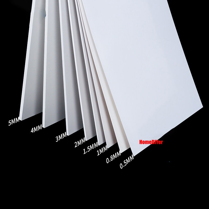 ABS Plastic Sheet DIY Project Model Making Plate Board Black White Beige 0.5-5mm