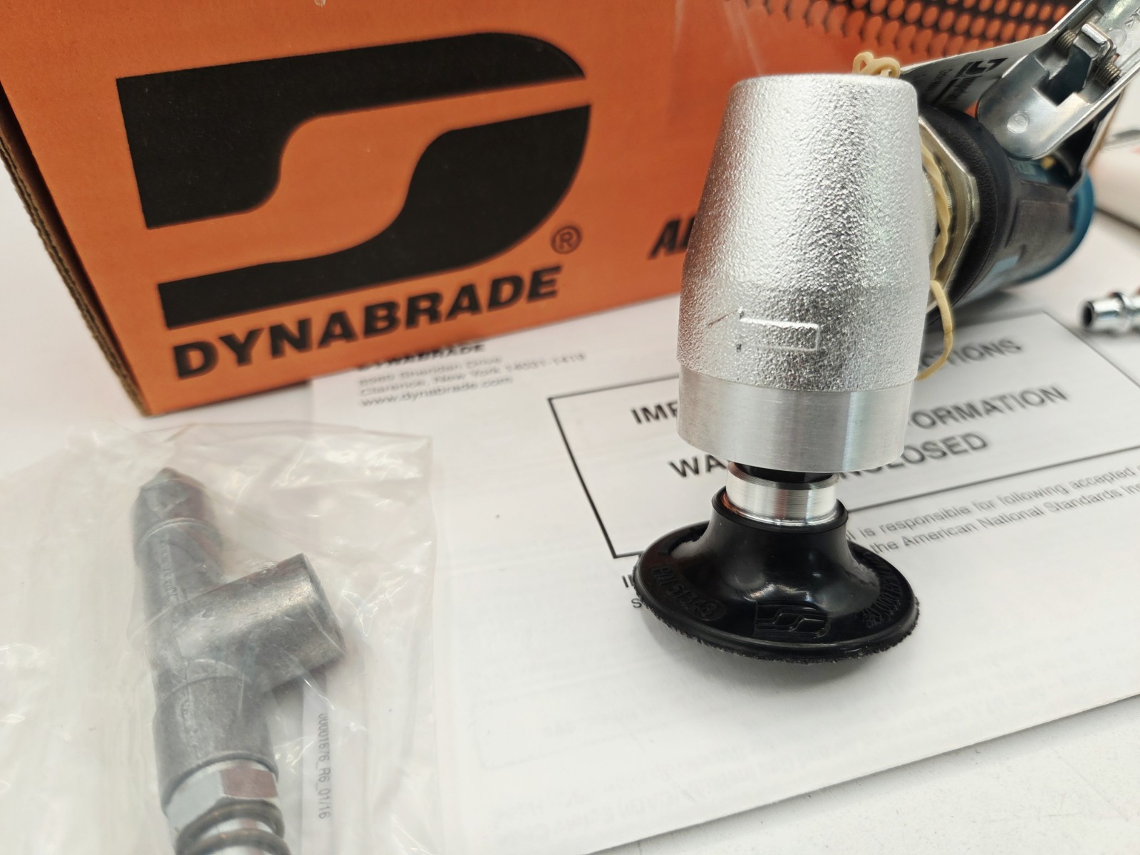 Dynabrade 47822 2″ (51 mm) Dia. Right Angle Grinder Disc Sander 20,000rpm