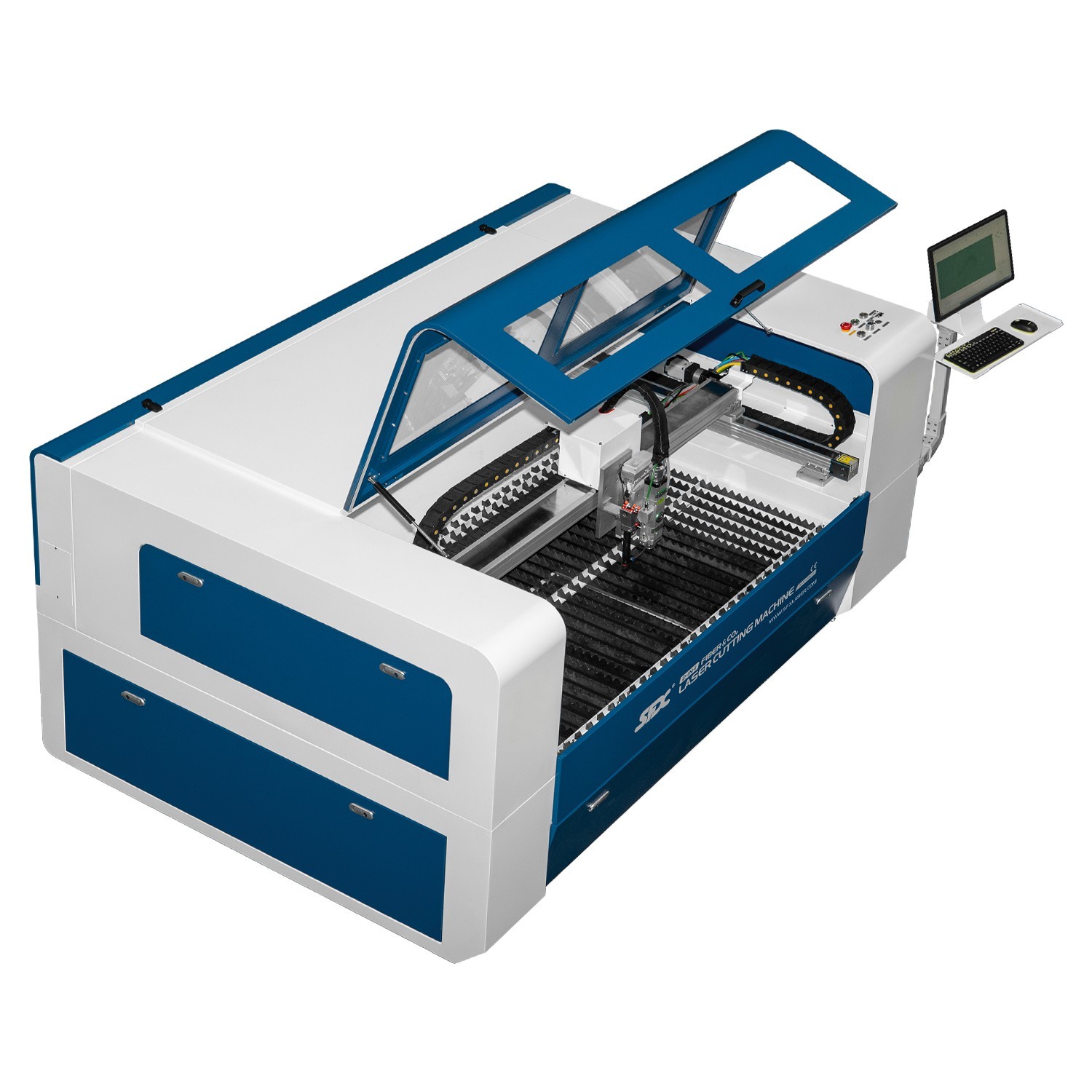 SFX 1500W Fiber and 150W CO2 Integrated Cutting Machine Laser Cutter 1300*900mm