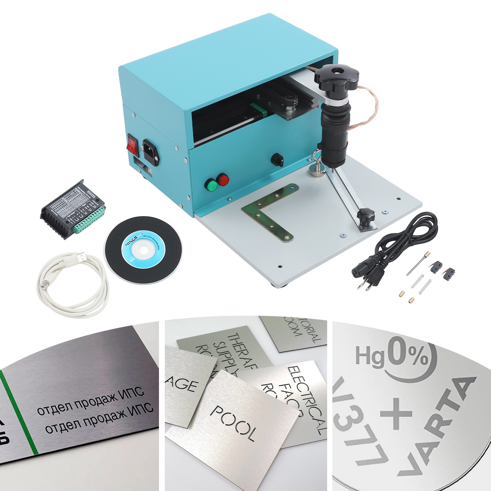 170mm ﻿*100mm ﻿Industrial Electric Metal Plate Marking Machine Nameplate Marker