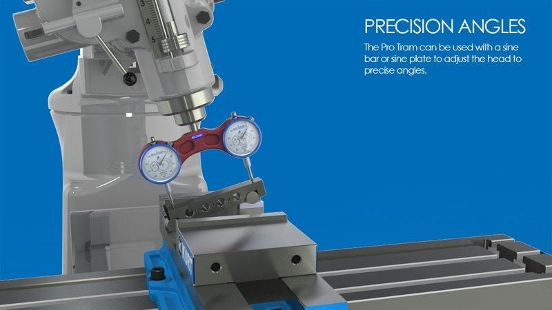 Pro Tram Bridgeport Head Square Knee Mill Spindle CNC Router Milling Edge Tech