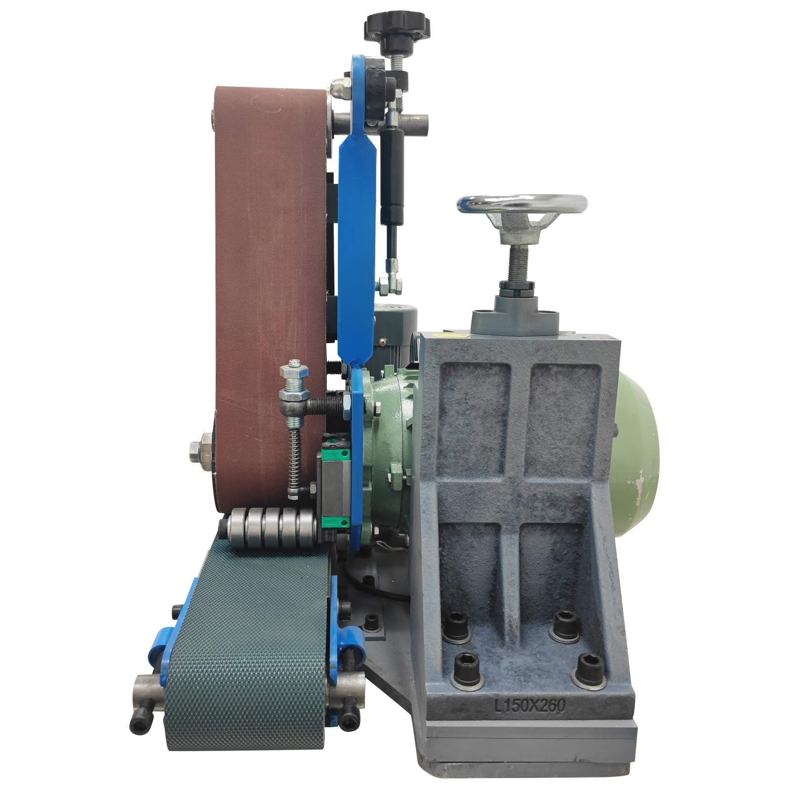 220V Flat Polishing &Sharpening Machine Single-Head Belt Sander Rust Deburring