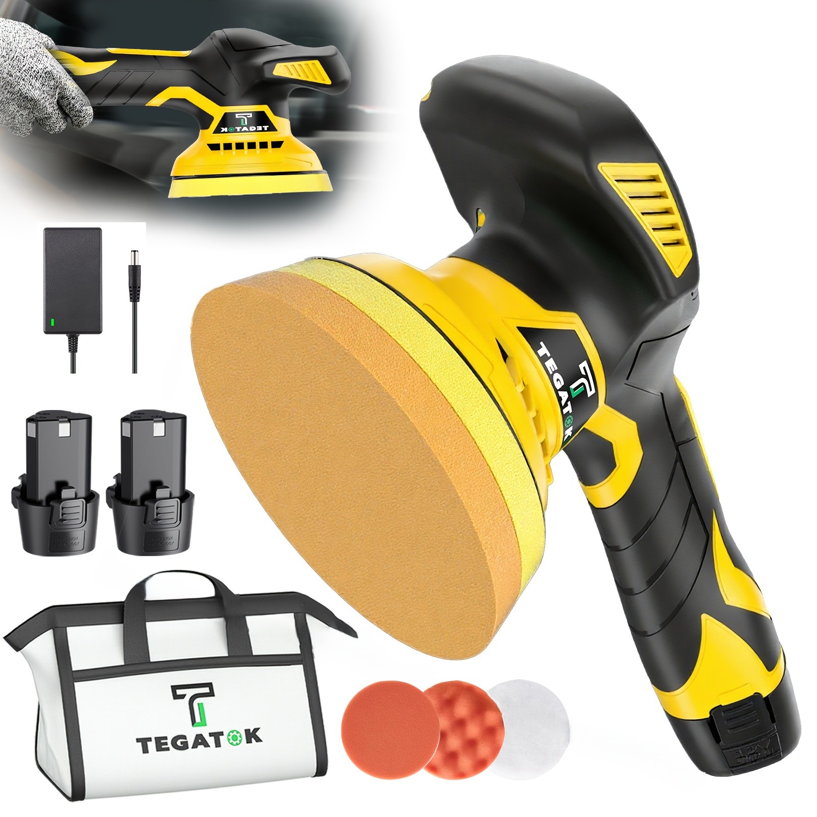 Electric Polishing Machine Set, 6-inch Car Polishing Kit, Car Care Equipment