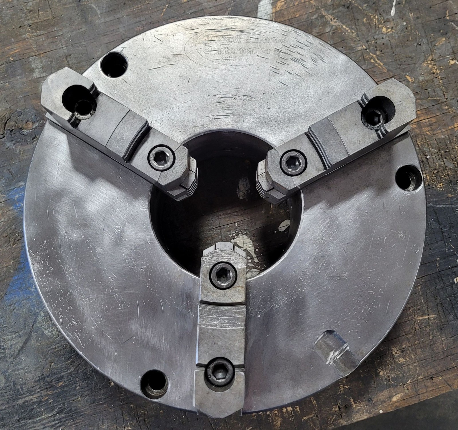 12in Pratt Burnerd – 3 Jaw Scroll Chuck – Plain Back