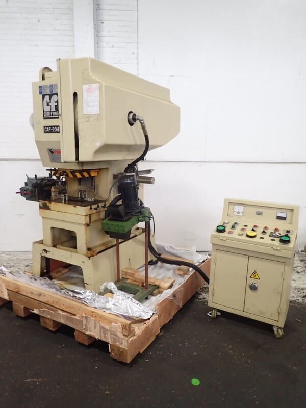 20 TON CHIN FONG GAP FRAME PRESS 30mm STROKE 195mm SHUT HEIGHT 50mm RAM ADJUSTME