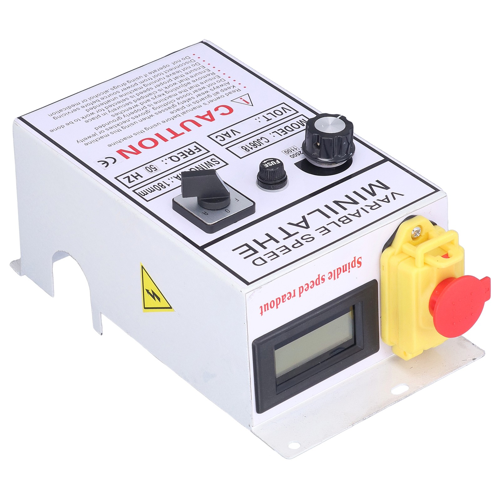 Lathe Control Box Efficient Speed Controller For Working With Lathe Tool AC 220V