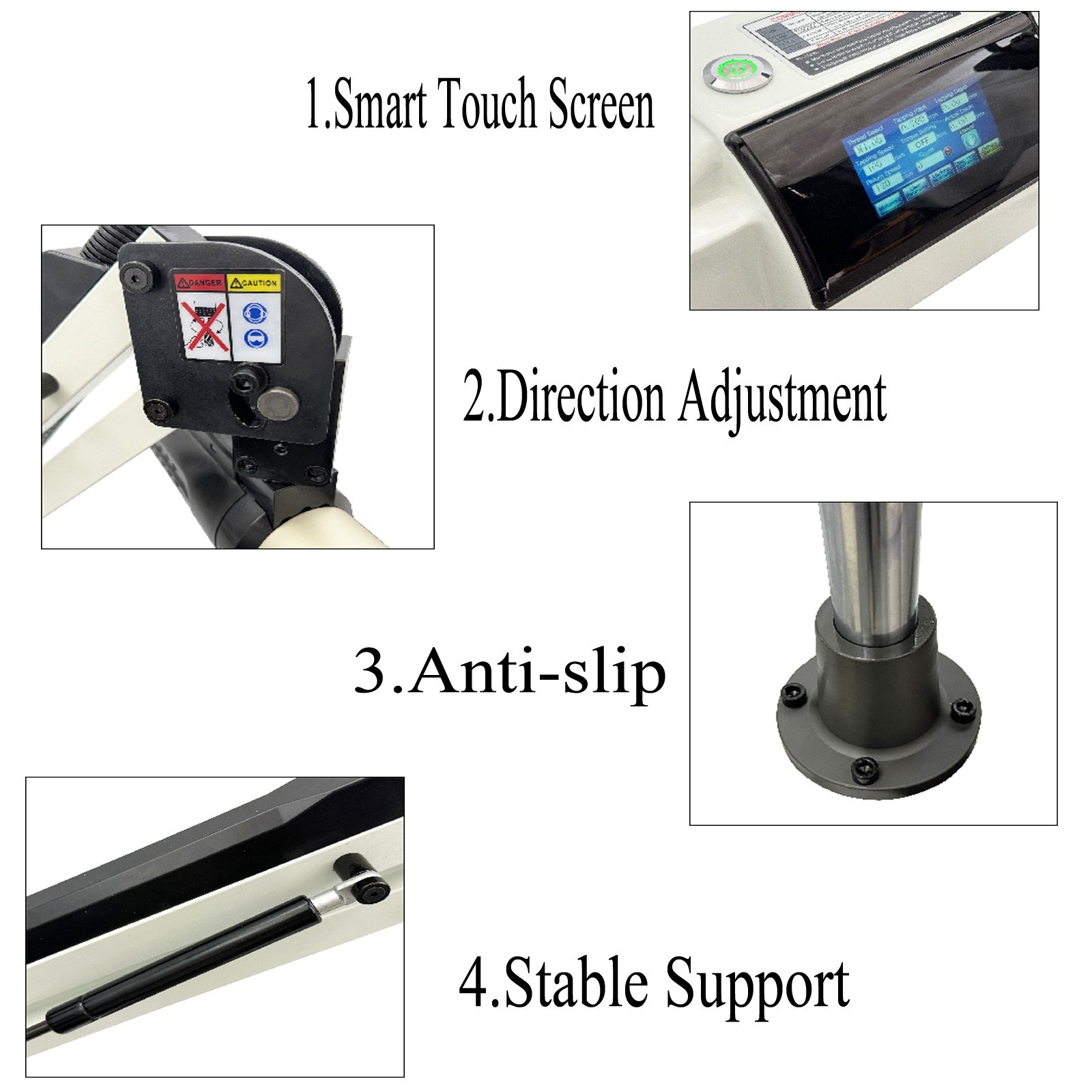 220V 1200W M3-M20 Universal Arm Touch Screen Electric Tapping Machine