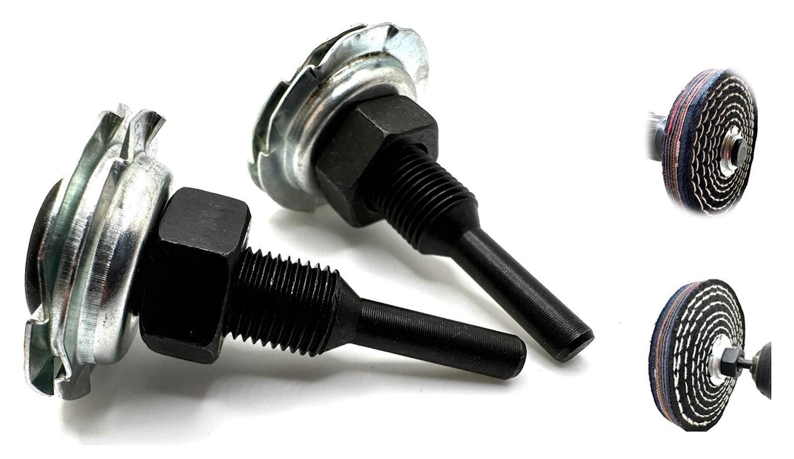Arbor Mandrel for Drill or Die Grinder 1/4” Shank 1/2″ Threads Wheel Arbor Ad…