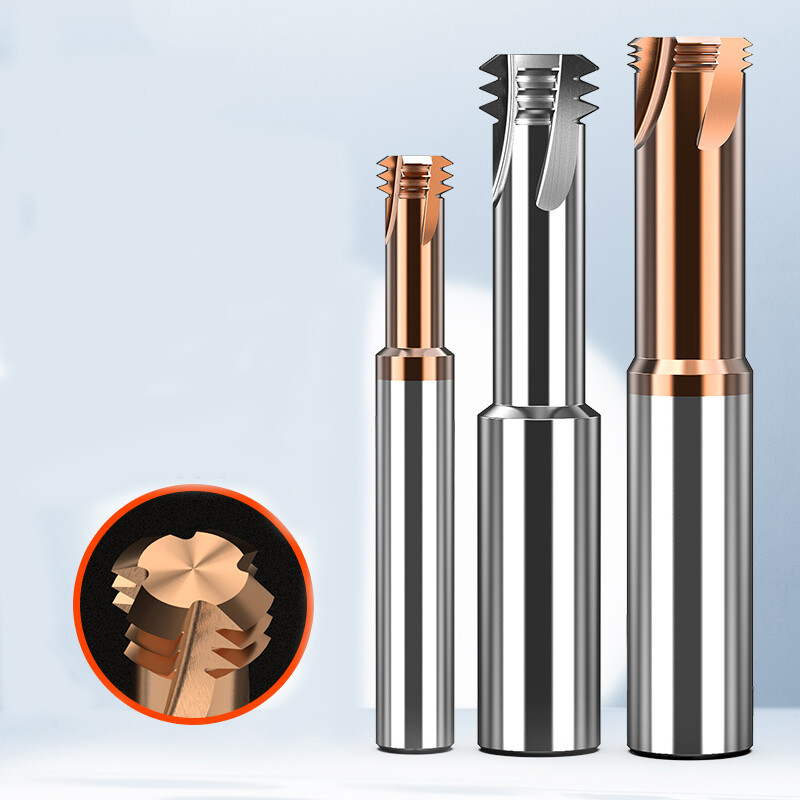 3 Flute End Mill 3-Teeth Thread Milling Cutter For Steel/Aluminum Engraving/ CNC