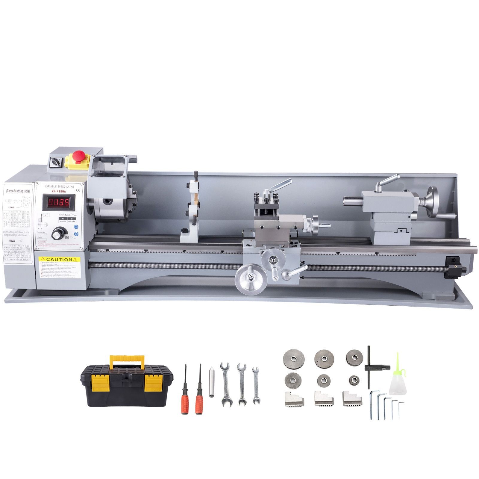 8.3x28in Variable Speed Metal Lathe 750W