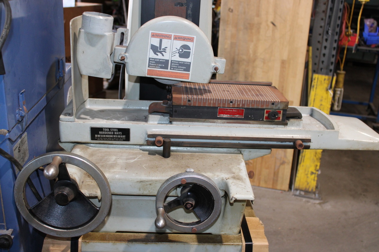 HARIG 612 SURFACE GRINDER w/Donaldson 75 DUST COLLECTOR 230v 1 phase INV=32626