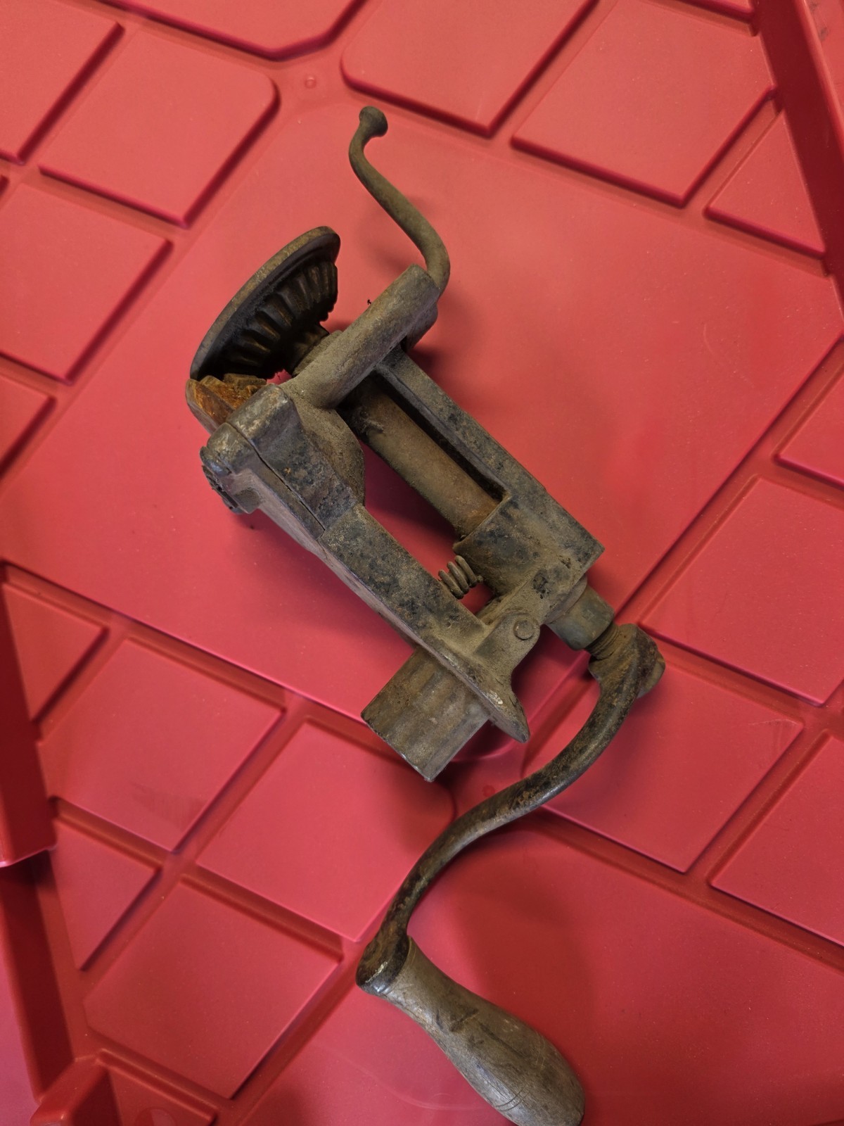 1867 ANTIQUE PECK STOW & WILCOX CO. METAL WORKING TOOL MACHINE HAND CRANK