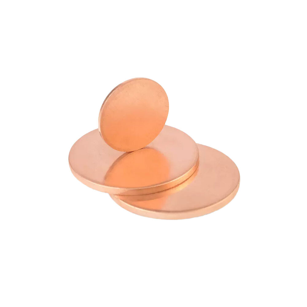 Solid Pure Copper Disc Blank Cut Round Sheet Plate Thick 0.5-3mm Dia 10mm-200mm