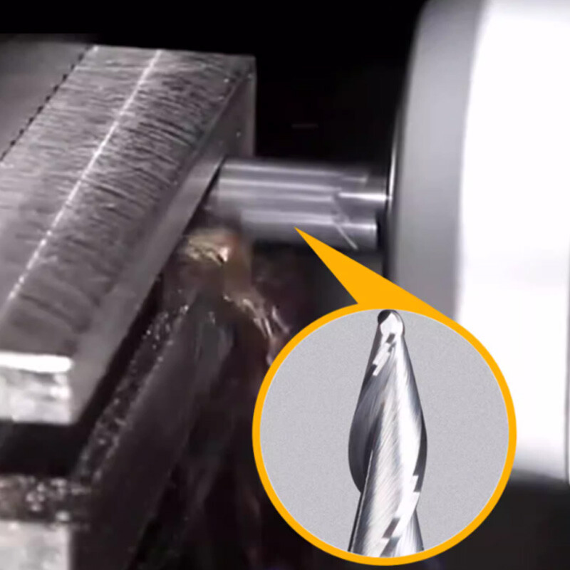 HRC 55° Tapered Ball Nose End Mill Milling cutter 6mm Shankφ CNC/Engraving/ Bits