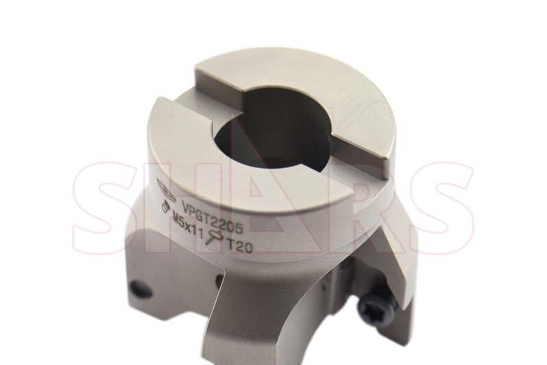 Shars 2″ 90 Degree Square Shoulder Indexable Face Mill for VPGT Insert NEW P[