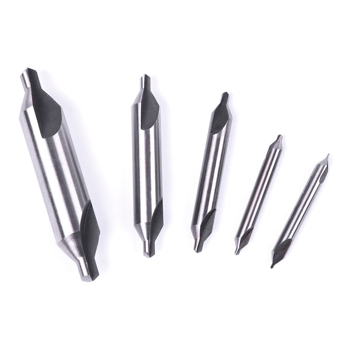 5PCS Center Drill Countersink Pilot Bit Lathe Set Drill Bit HSS Metal US Stock