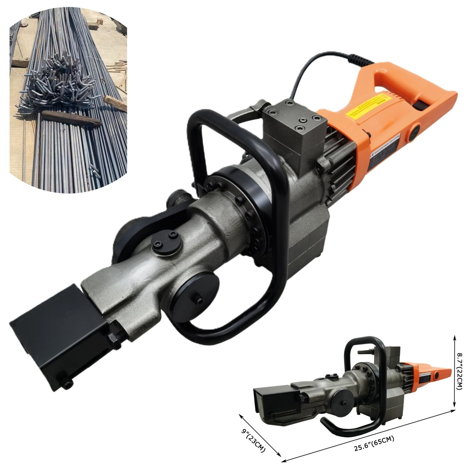 110V RBC-16 Hand-held Cast Iron Steel Bar Bending and Cutting Integrated Machine