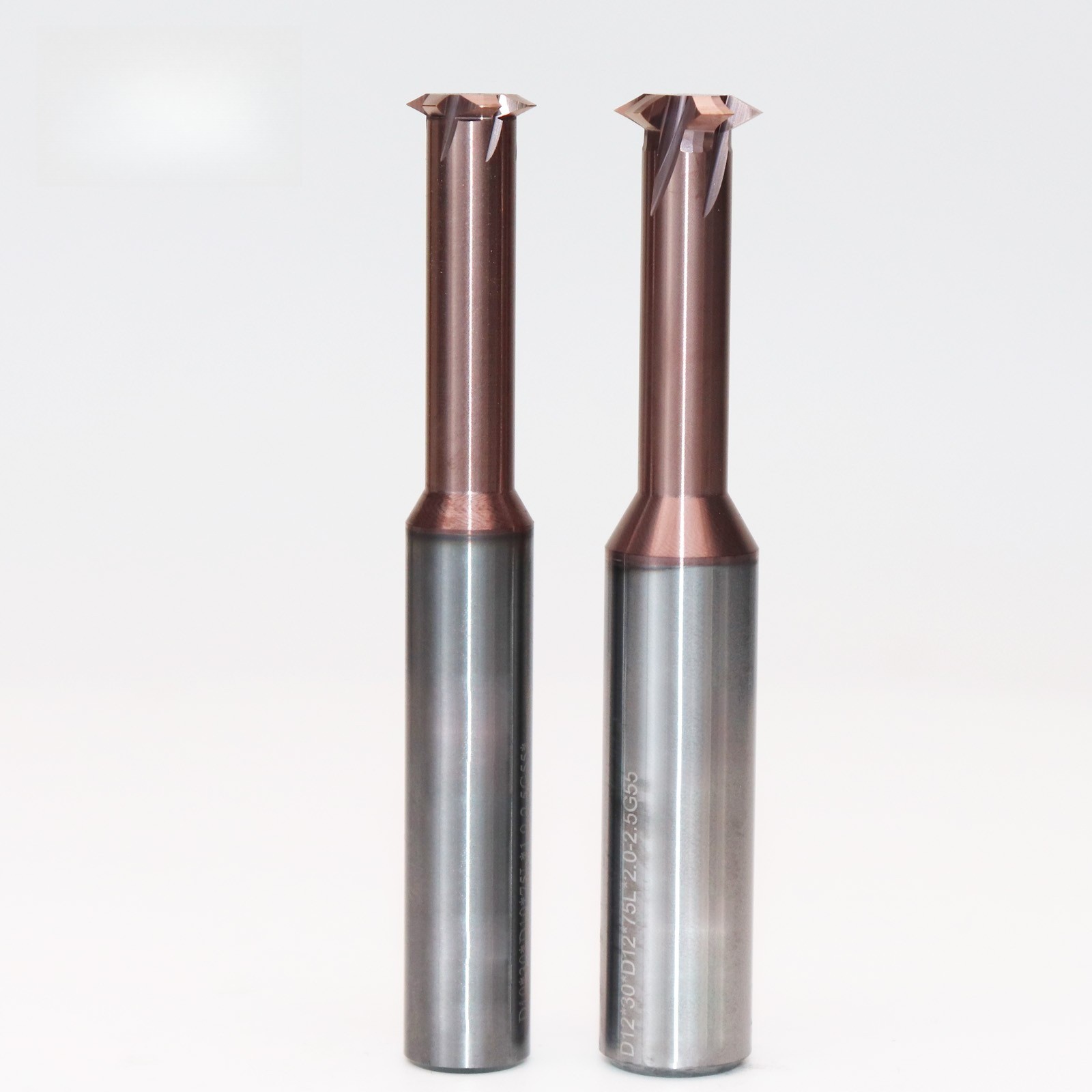 1 Tooth Carbide G55 Inch Thread Endmill HRC65 Coat CNC Thread Milling Cutter