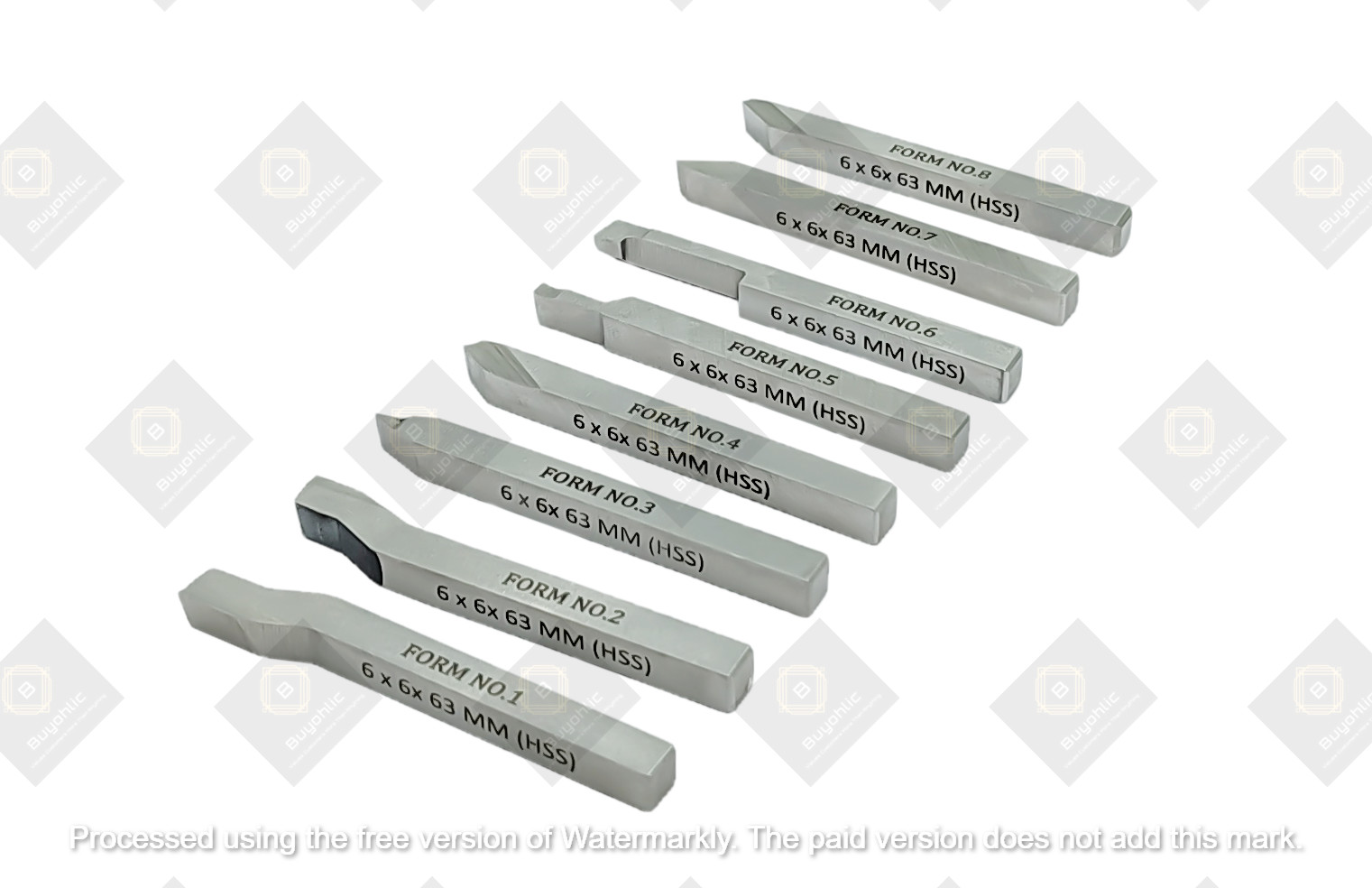HSS M2 Grade Lathe Form Tool Set-Hard & Ground -Turning, Threading Tools