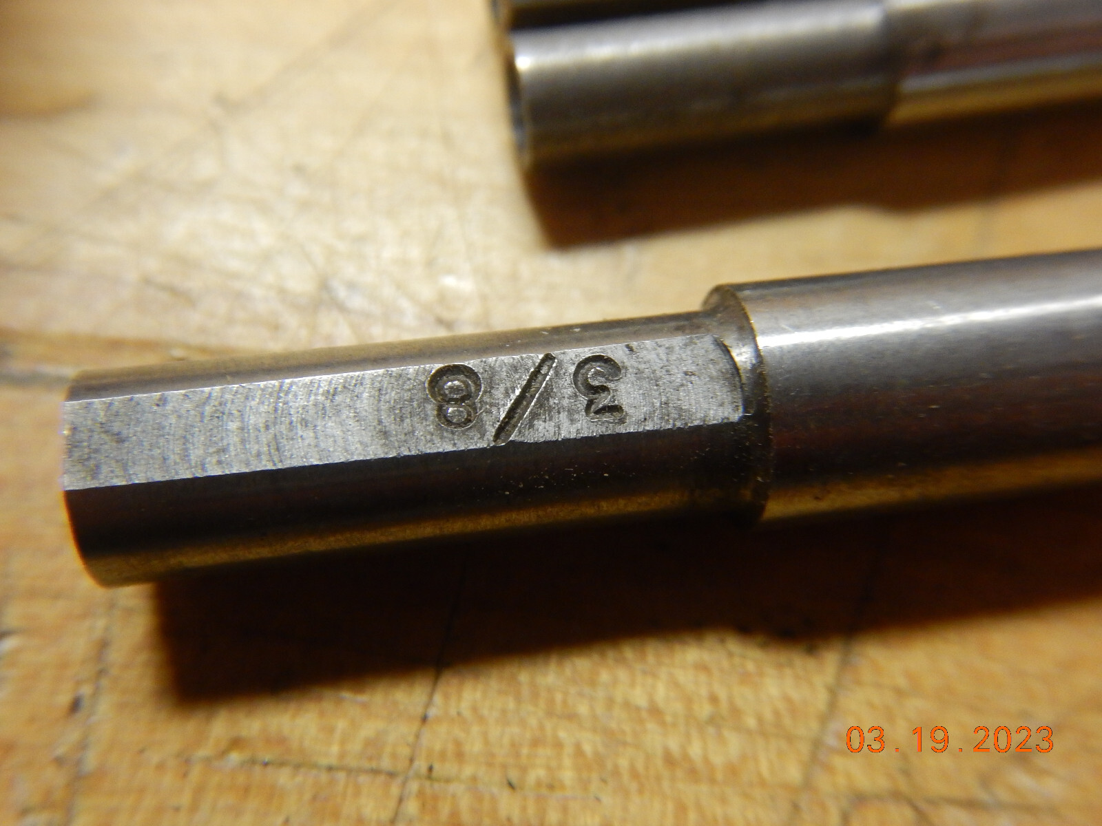 3 GRINDING METAL LATHE MANDRELS BROWN AND SHARPE NO NAME 1/4 3/8