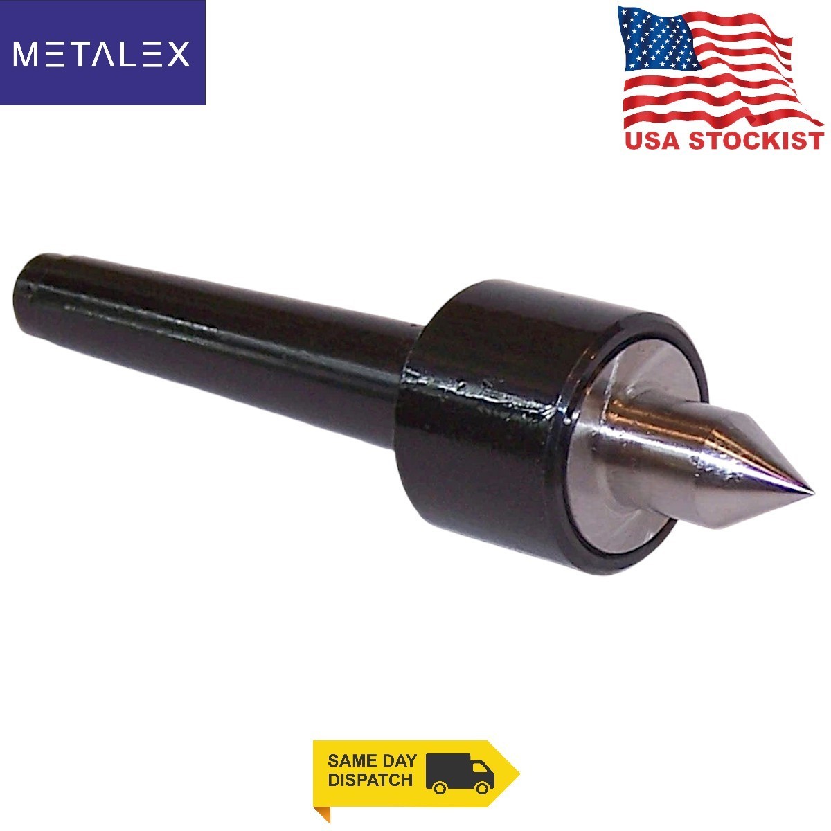 MT1 Live Center Morse Taper 1MT Double Bearing Mini Lathe 23mm Dia USA STOCKIST