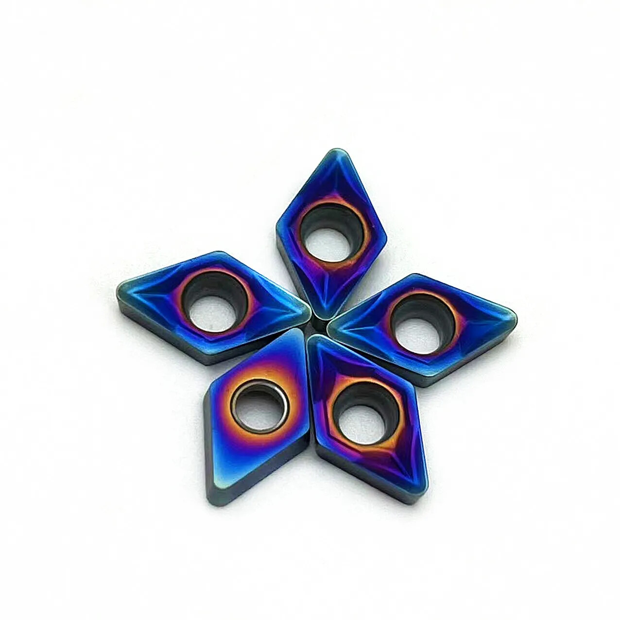 Nano Blue Tool DCMT070204 10pcs CNC Carbide Insert Turning Knife Blade Internal
