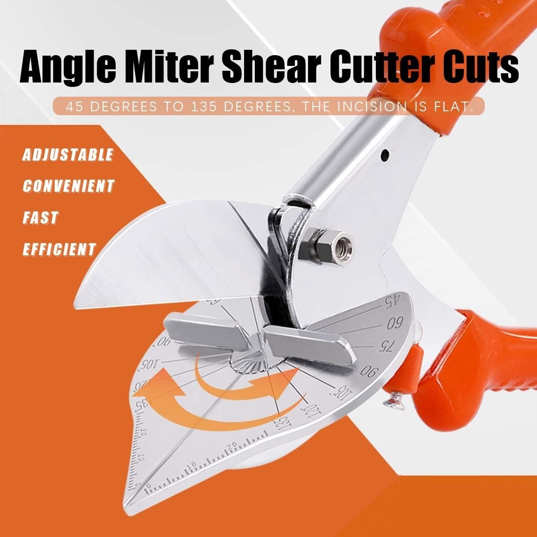 Multi Angle Miter Shear Cutter for 45 to 135 Degree Cuts with Replacement Blades