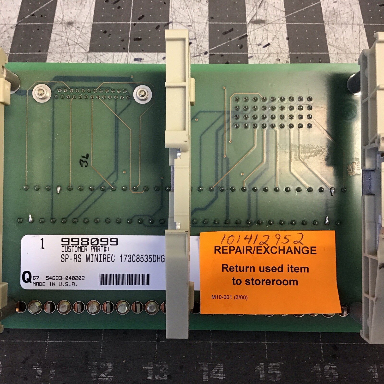 GE SP-RS Minirec 173C8535DHG01 /IS200ATBAG1BAA1 Board (LMP31U)