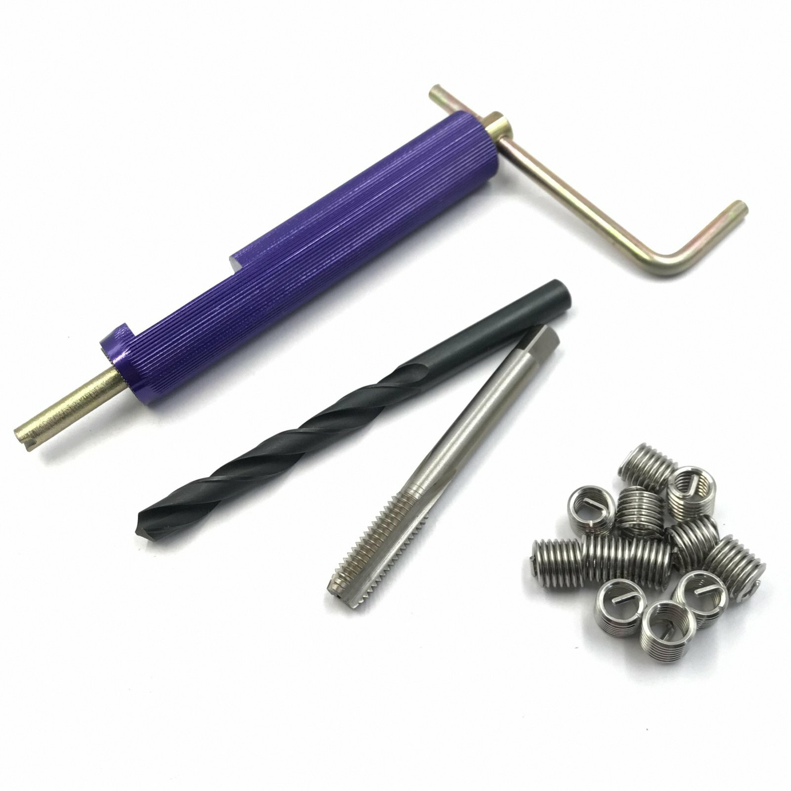 M8 x 1.25 Helicoil Thread Repair Kit Drill and Tap Insertion tool