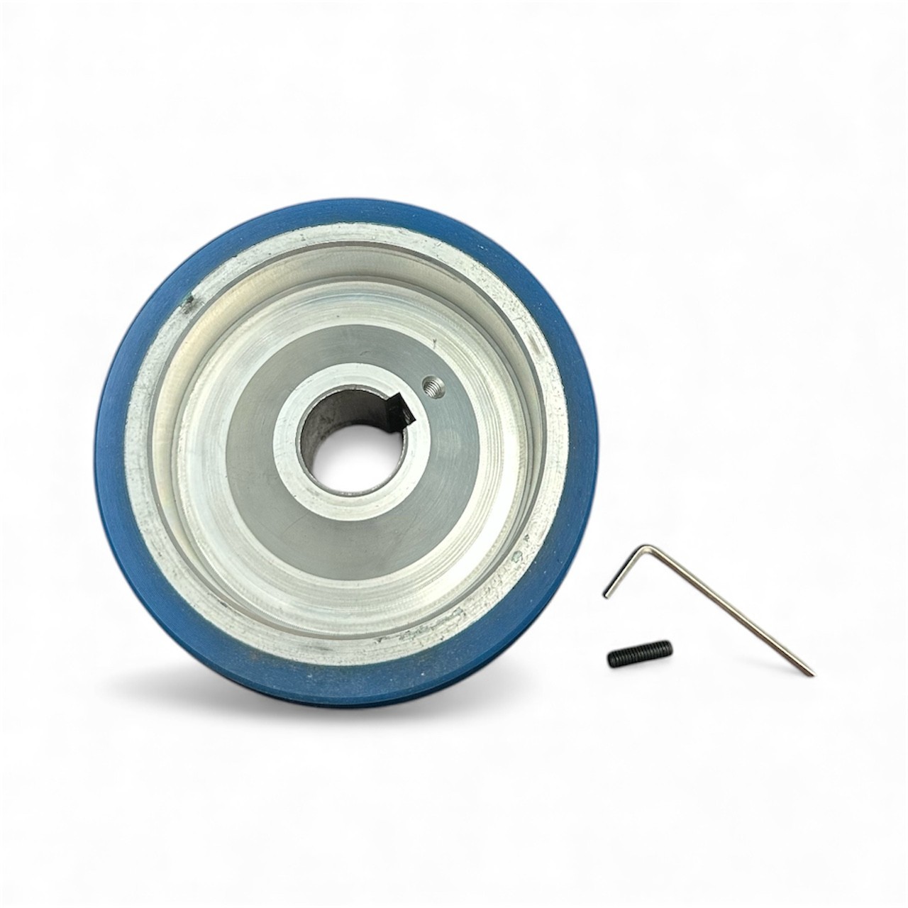 Belt Grinder 2″x72″ Wheel Set 4 1/2″ Drive 5/8″ Bore 3 1/2″ Track 2 1/2″ Idler