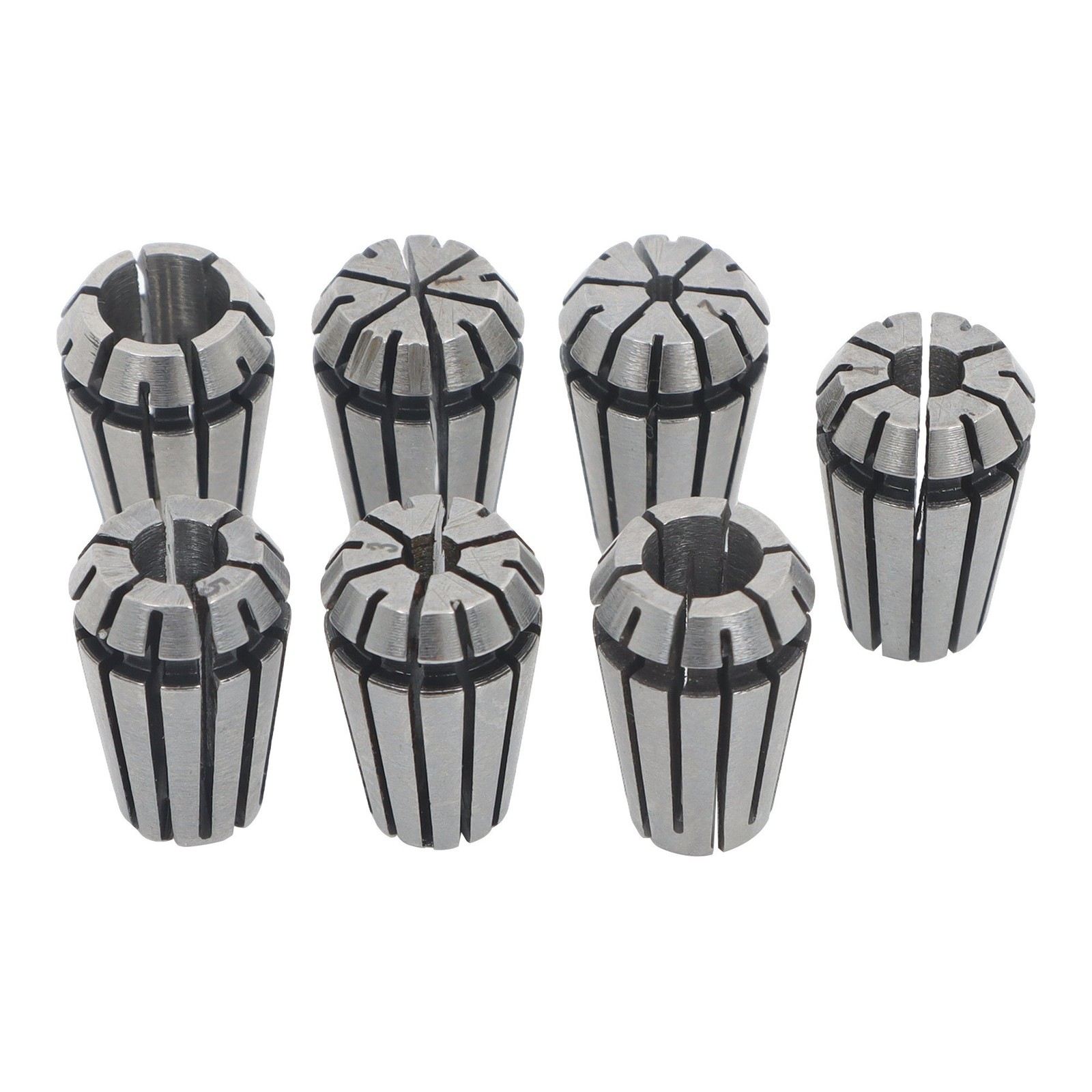 ER11 Spring Collet Set 7 Pc 1-7mm for CNC Milling Lathe Engraving