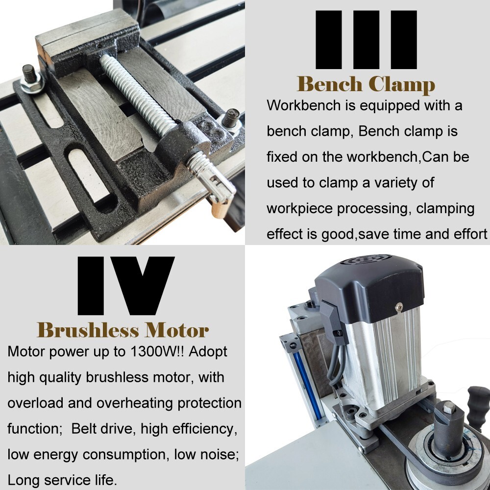 110V Micro Drilling & Milling Machine Horizontal All-in-one Lathe RCOG-28V Model
