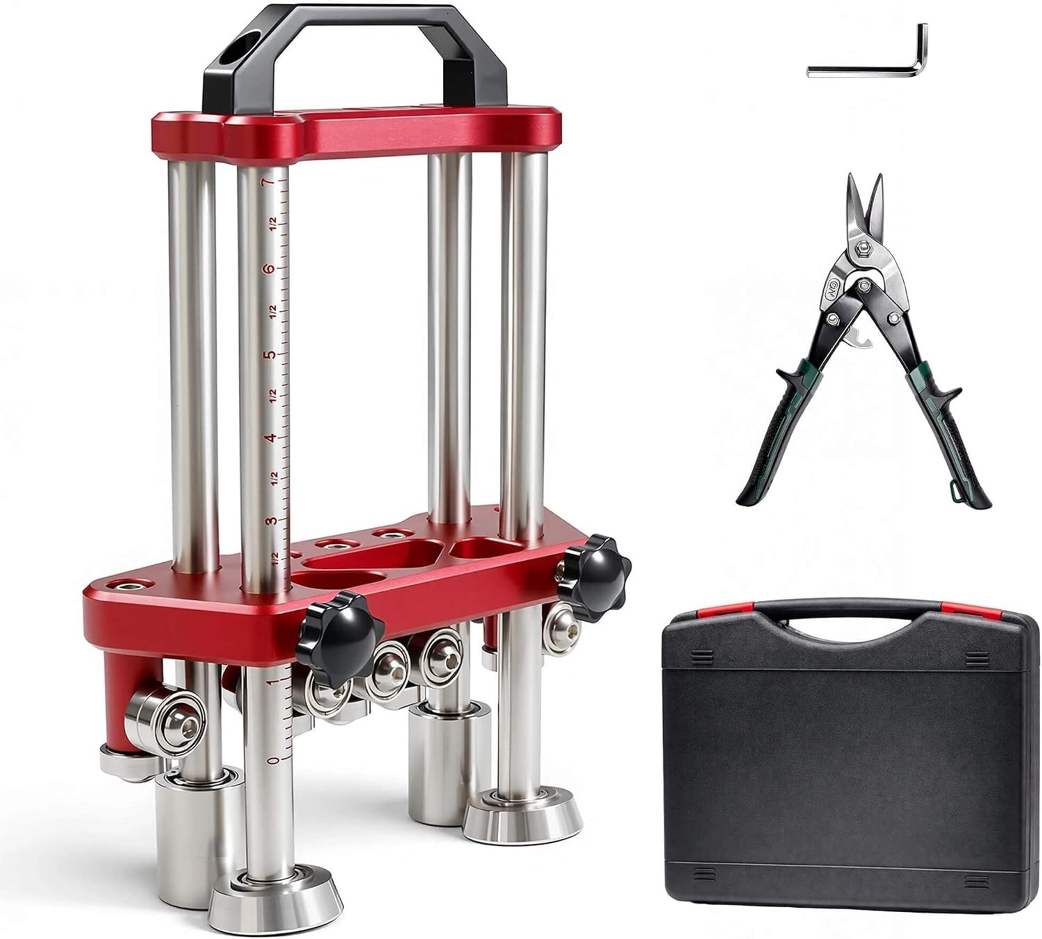2 Station Sheet Metal Bender Roller Tool for Metal Roofing, Handheld Bending Too