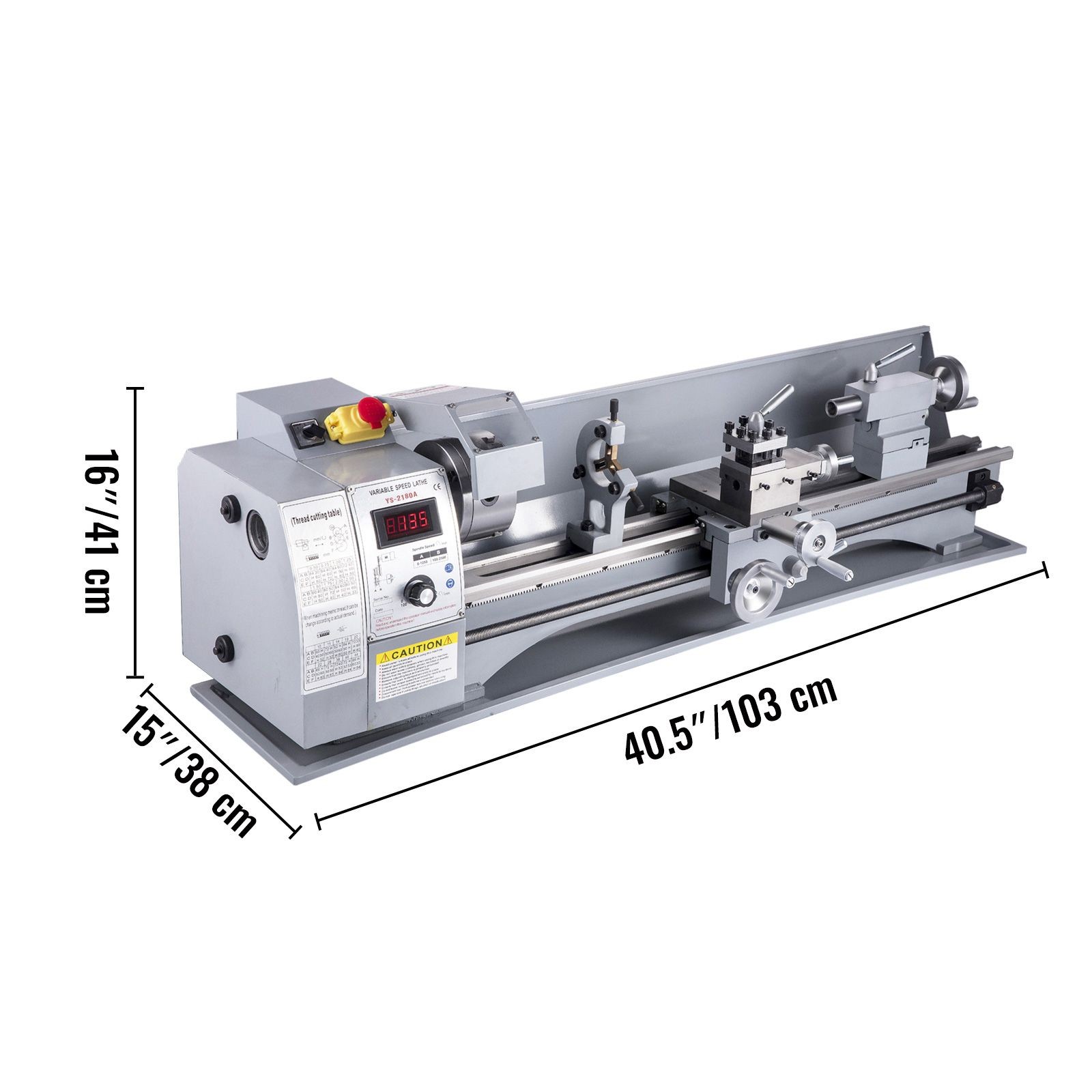 8.3x28in Variable Speed Metal Lathe 750W