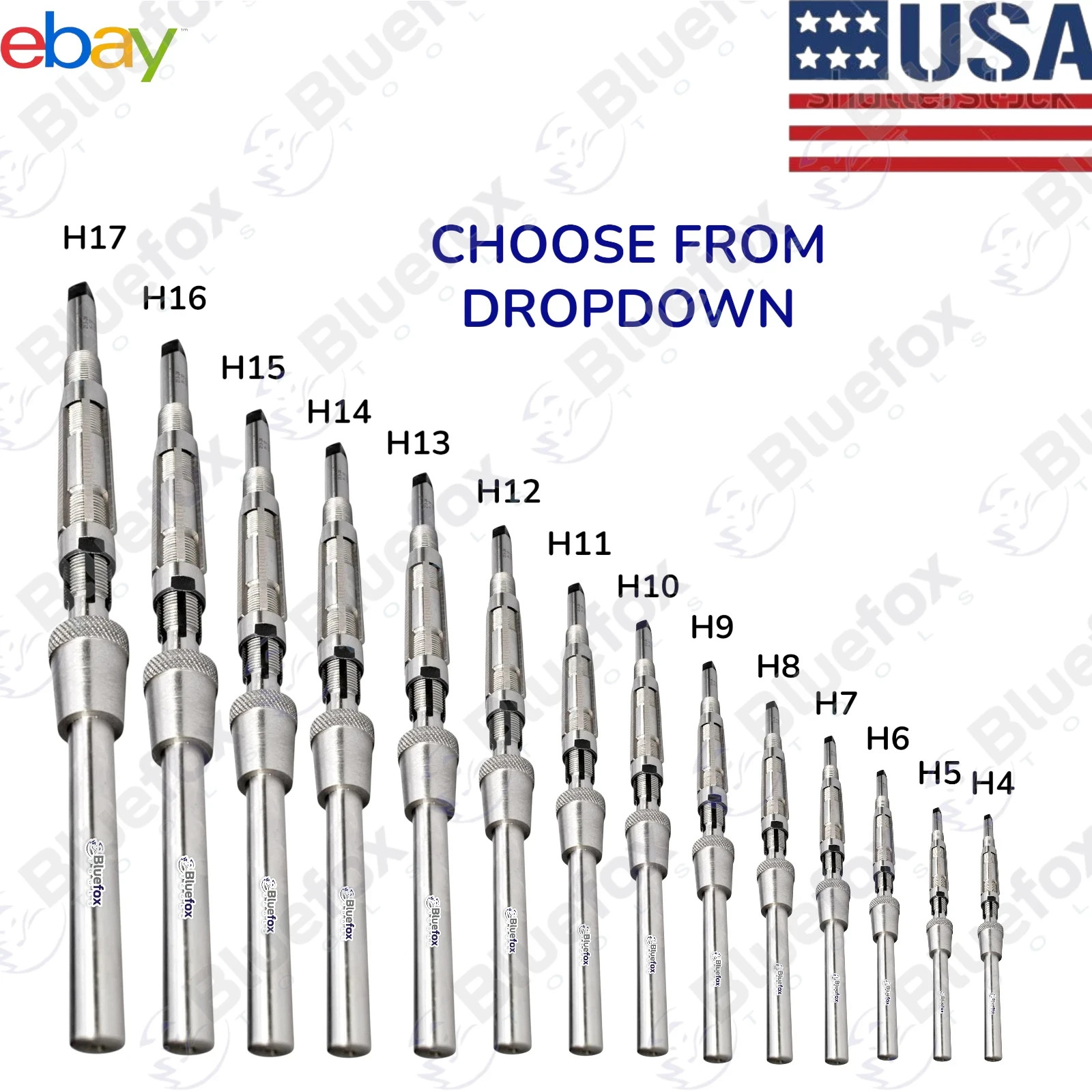 New Long Pilot HSS Blade Expanding Adjustable Hand Reamers 11.9mm- 56mm Kingpin