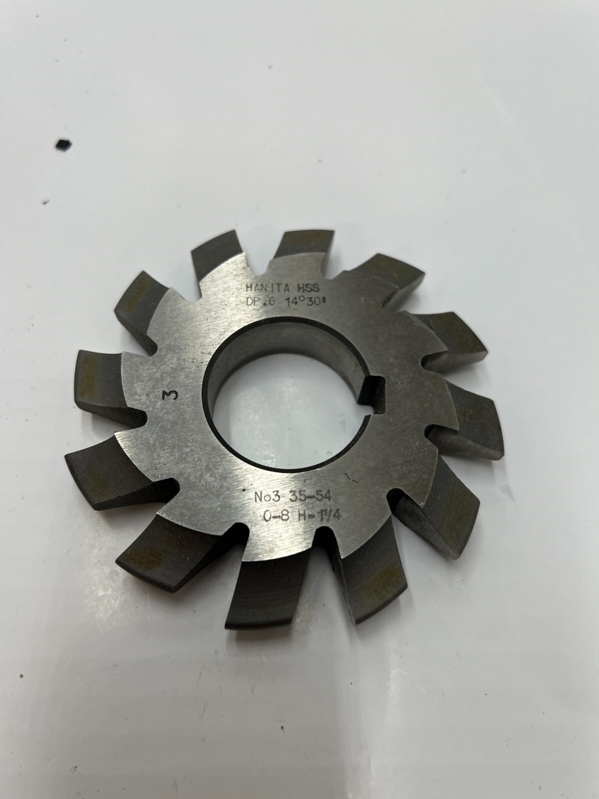 Hanita HS 20 Involute Gear Cutters 731 6DPX1-1/4#3