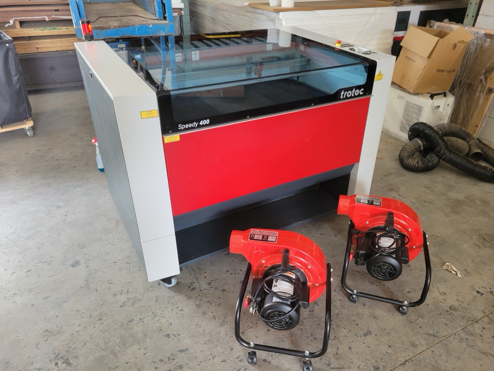 Trotec Speedy 400 CO2 CNC Laser Cutter 230 VAC 2100 W MPN 8047