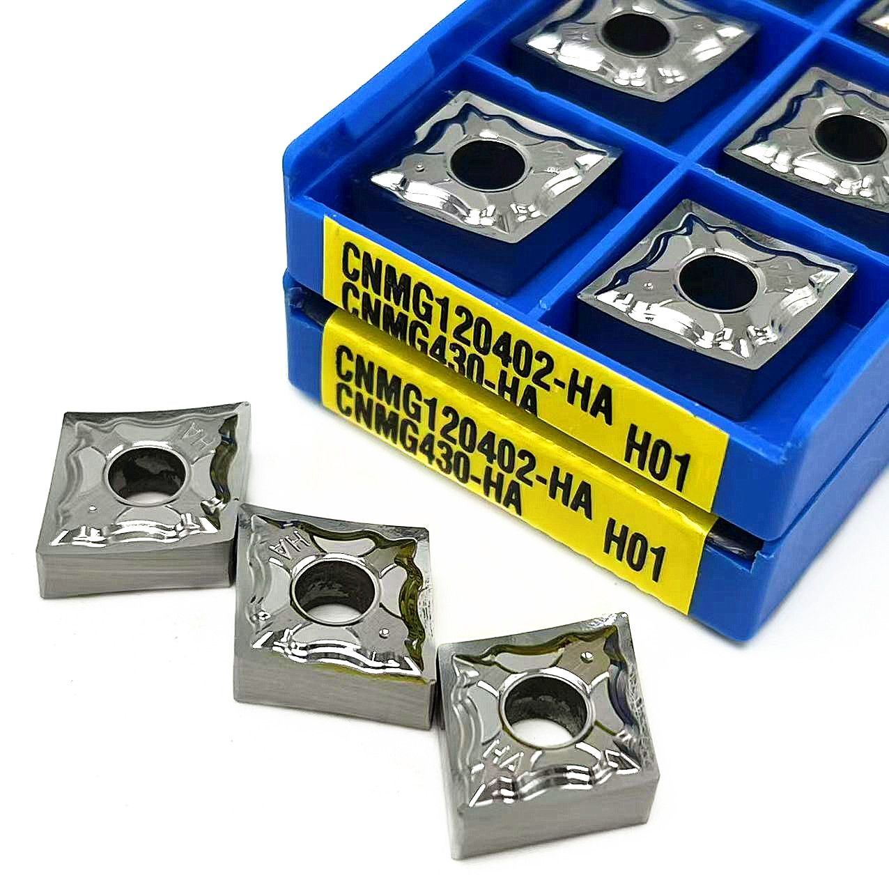 Carbide Inserts Aluminum Lathe Cutting External Turning Tools CNMG120408 HA H01