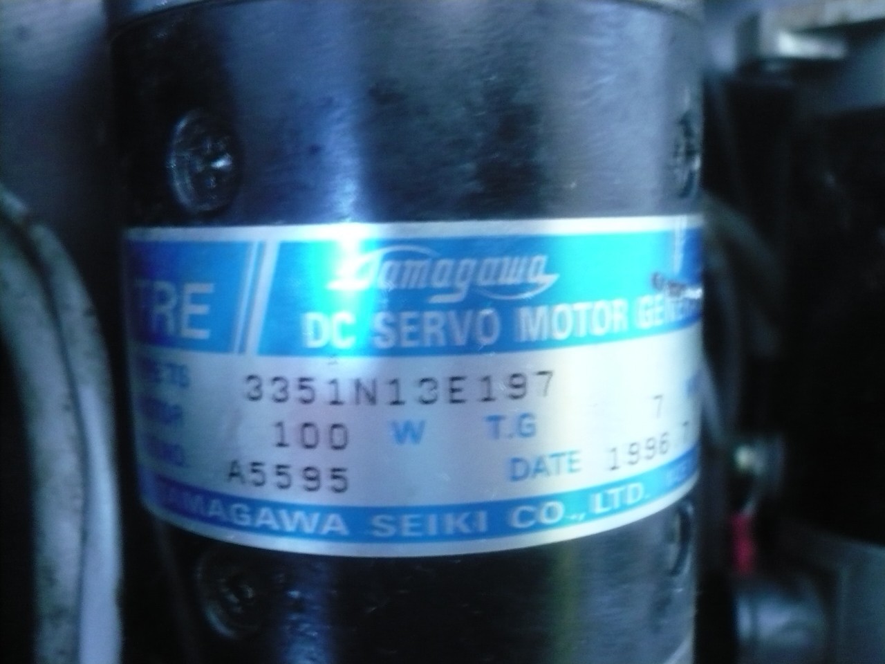 Brother HS-3100 Tamagawa 3351N13E197 X Y servo motor, HS-3600, HS-5100