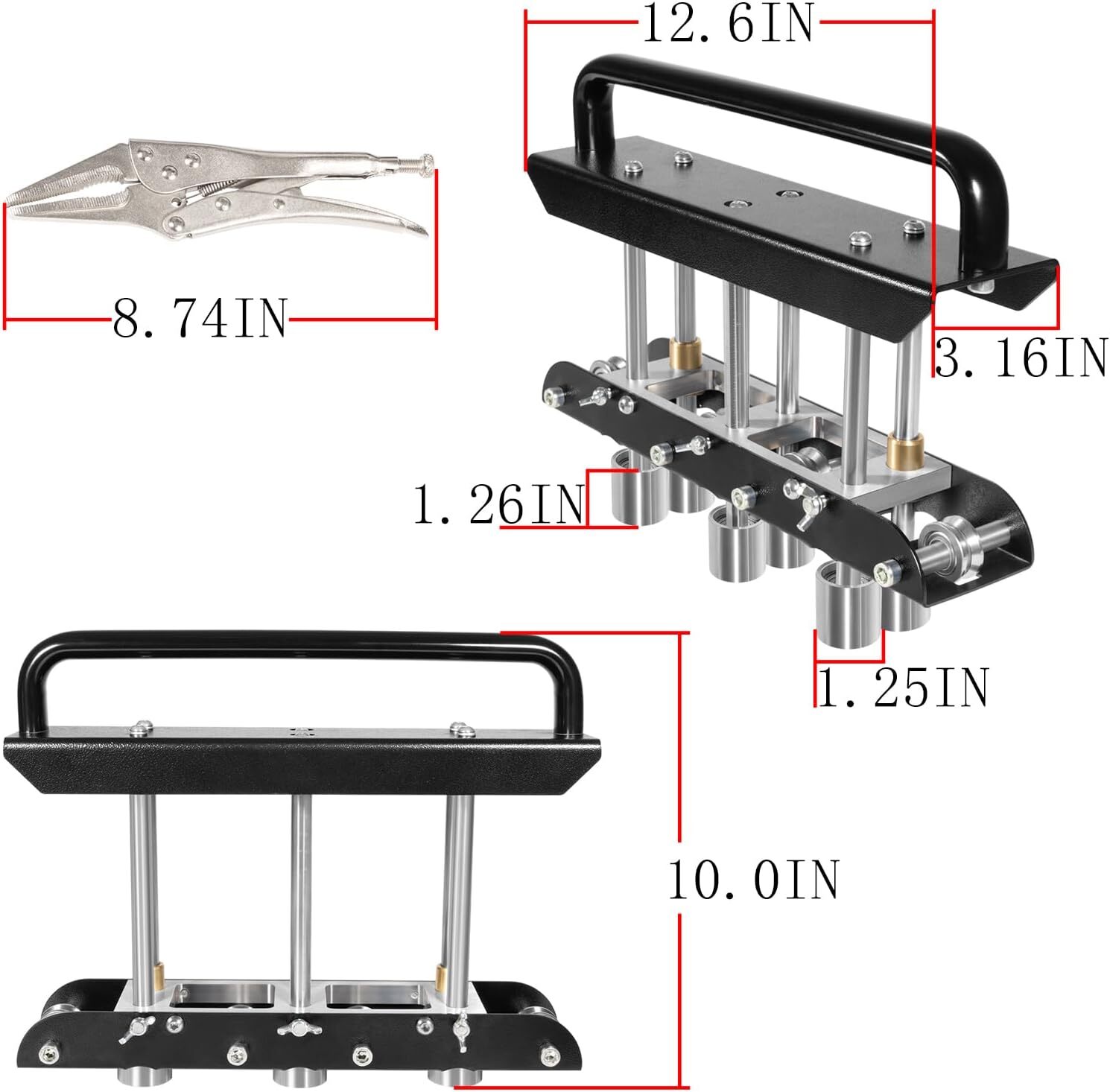 ER3 Three-Station Edge Roller 0-90° Making 5/8″ – 4″ Bends in 29-22-Gauge Steel