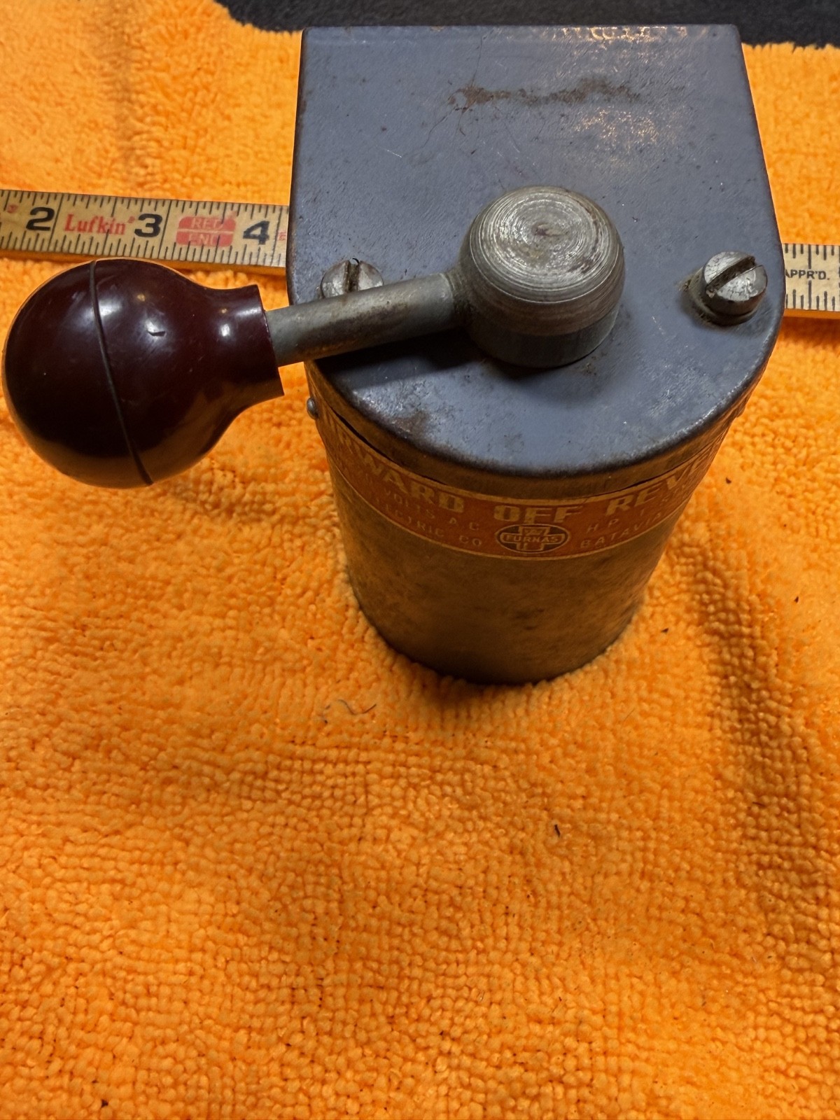 Vintage Atlas Lathe Furnas R1A Reversing Drum Switch 1 HP 110-220V Forward Rever
