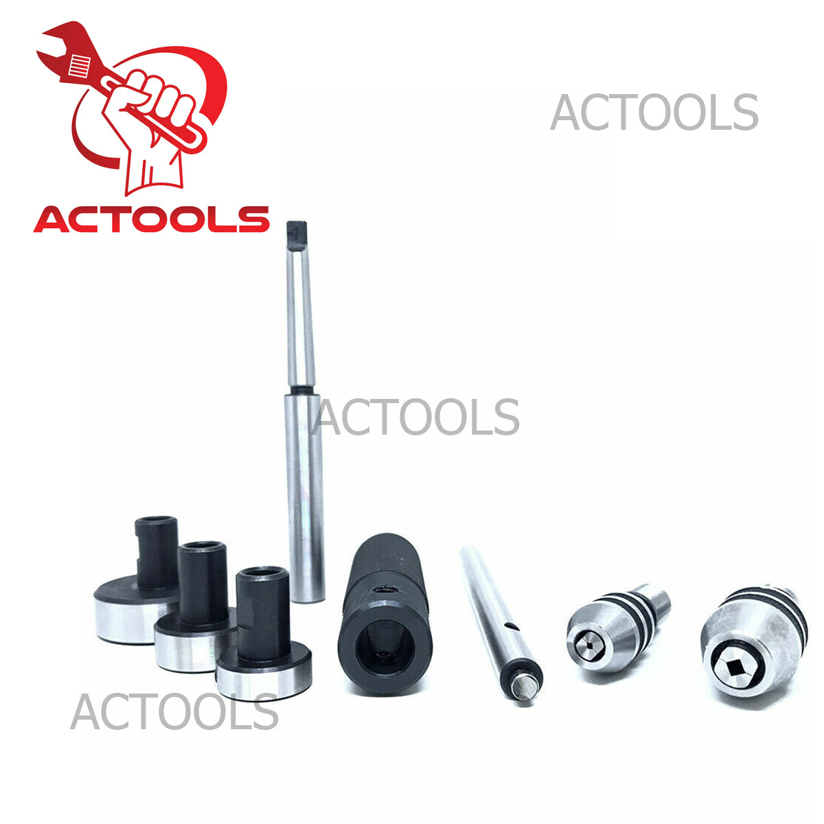 Lathe Tailstock Tap And Die Holder Set MT2 Shank Threading Tapping Kit 8 Pcs USA
