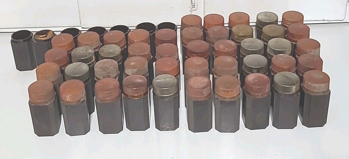 Vintage South Bend Lathe Collet Containers 52 Collet Holders BAKELITE?