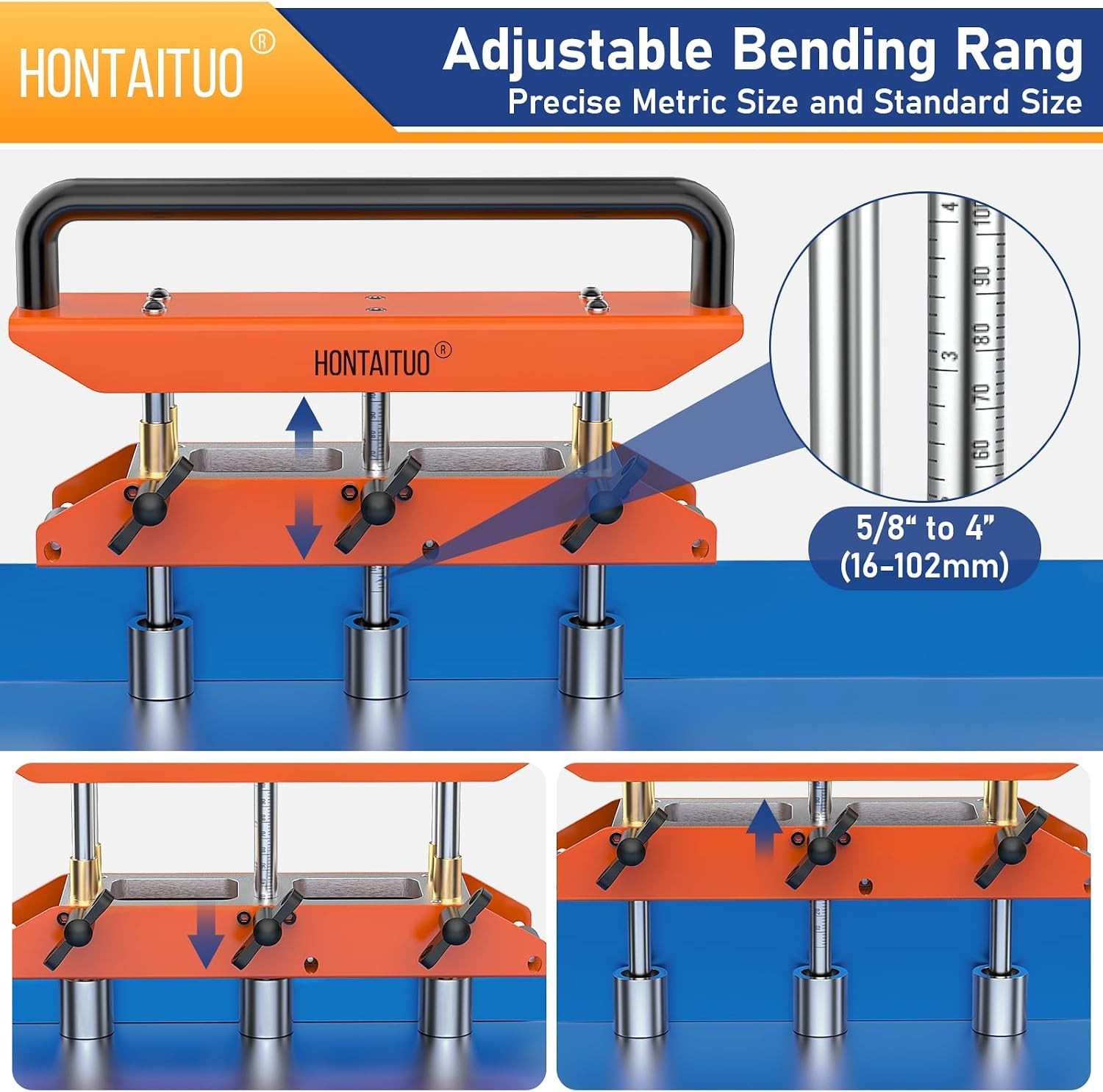 Heavy-Duty Metal Bender with Accurate Depth Gauge – 29 to 22 Gauge Compatibility