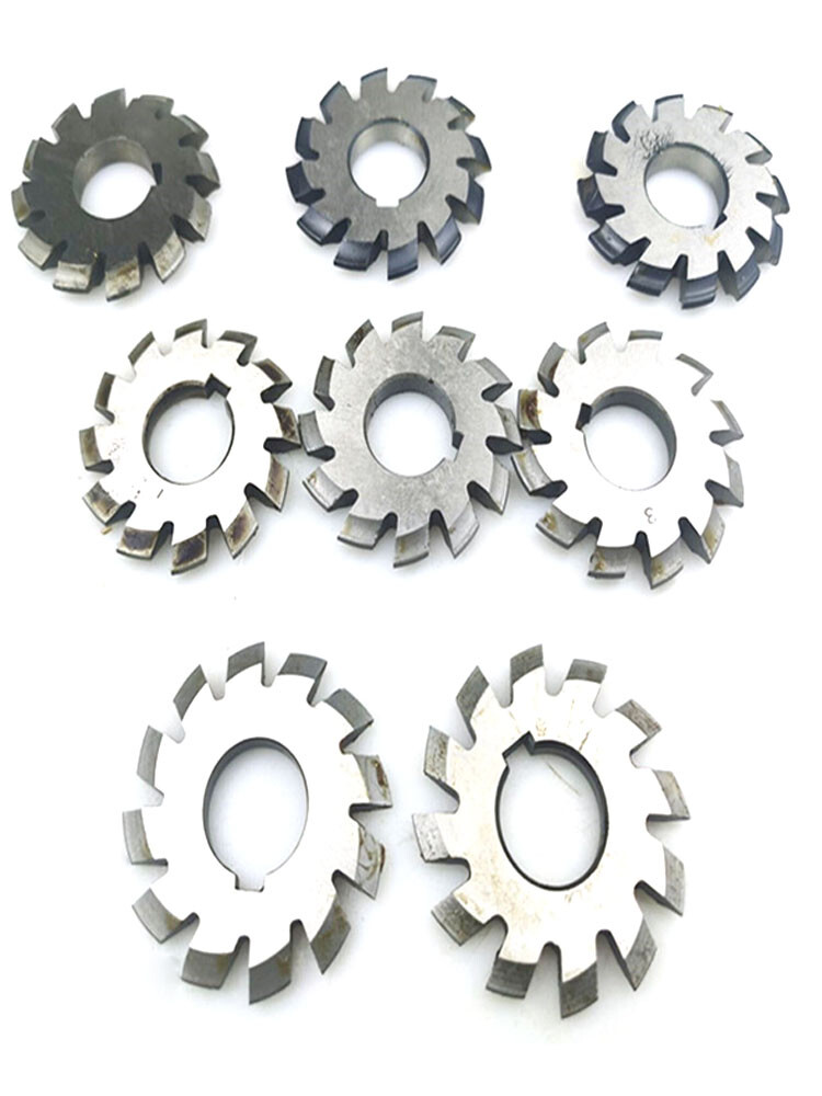8 Pcs/Set 14.5° Involute Gear Cutter DP8 DP10 DP16 DP20 DP22 PA14-1/2 HSS 8H