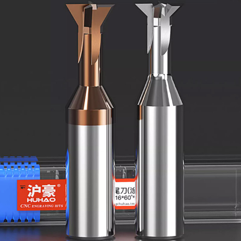 Dovetail Milling Cutter Solid Carbide End Mill 4 Flute 2-16mm Shank 45°60° Blade