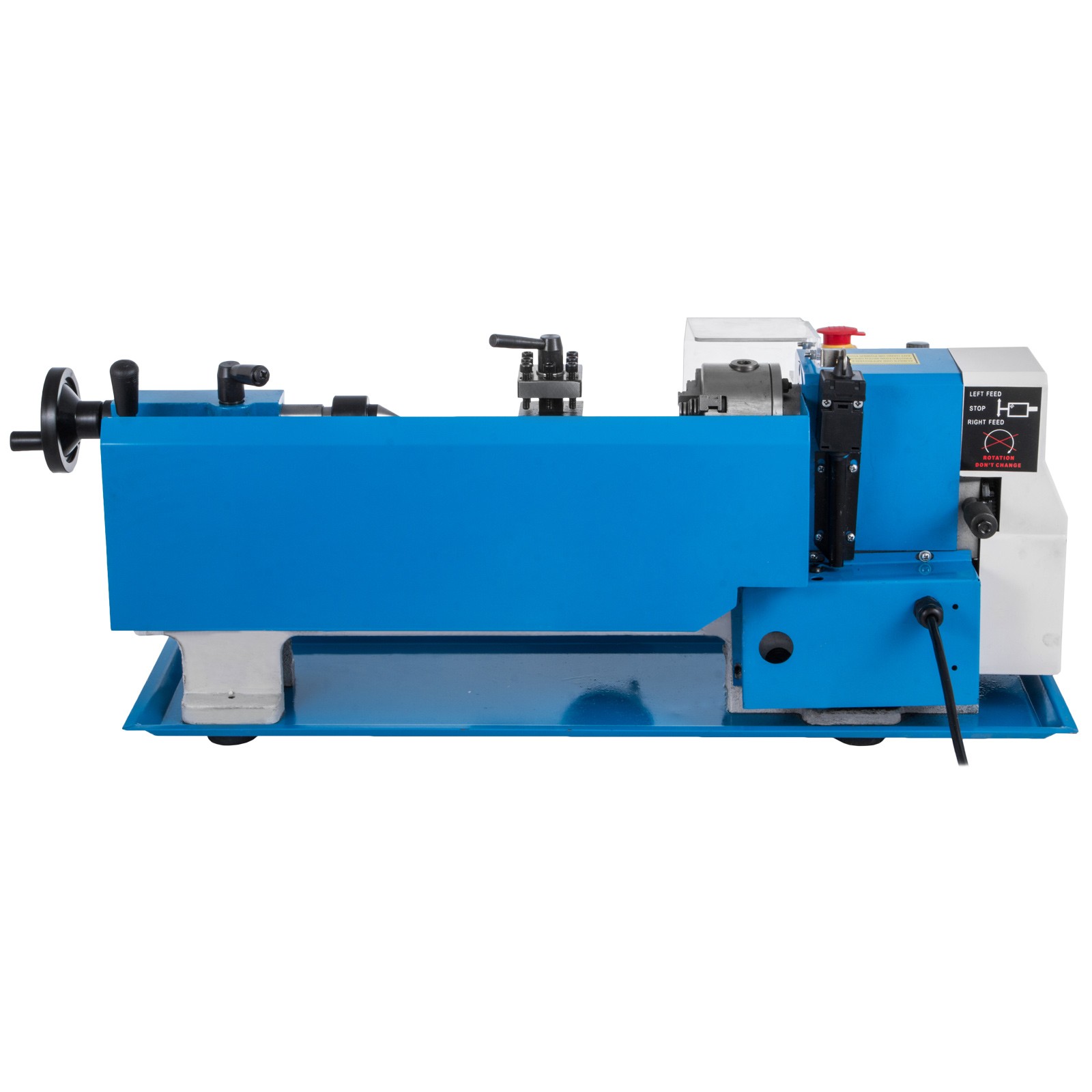 Bench Top Mini Metal Milling Lathe 7×12 Variable Speed 0-2250 RPM w/ Lamp